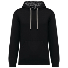 KARIBAN KA4013 UNISEX CONTRAST PATTERNED HOODED SWEATSHIRT S férfi pulóver, kardigán