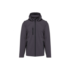 KARIBAN KA422 UNISEX 3-LAYER SOFTSHELL HOODED JACKET WITH REMOVABLE SLEEVES 5XL férfi kabát, dzseki