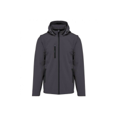 KARIBAN KA422 UNISEX 3-LAYER SOFTSHELL HOODED JACKET WITH REMOVABLE SLEEVES XL