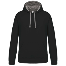 KARIBAN KA446 MEN'S CONTRAST HOODED SWEATSHIRT 3XL
