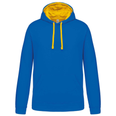 KARIBAN KA446 MEN'S CONTRAST HOODED SWEATSHIRT 3XL