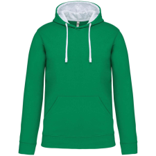 KARIBAN KA446 MEN&#039;S CONTRAST HOODED SWEATSHIRT L munkaruha