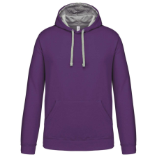 KARIBAN KA446 MEN&#039;S CONTRAST HOODED SWEATSHIRT L munkaruha