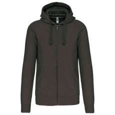 KARIBAN KA454 MEN&- 039;S FULL ZIP HOODED SWEATSHIRT L