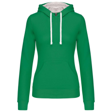 KARIBAN KA465 LADIES’ CONTRAST HOODED SWEATSHIRT L