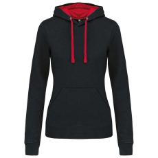 KARIBAN KA465 LADIES’ CONTRAST HOODED SWEATSHIRT M