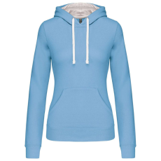 KARIBAN KA465 LADIES’ CONTRAST HOODED SWEATSHIRT M