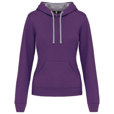 KARIBAN KA465 LADIES’ CONTRAST HOODED SWEATSHIRT S