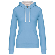 KARIBAN KA465 LADIES’ CONTRAST HOODED SWEATSHIRT XS munkaruha