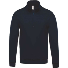 KARIBAN KA478 ZIP NECK SWEATSHIRT M férfi pulóver, kardigán