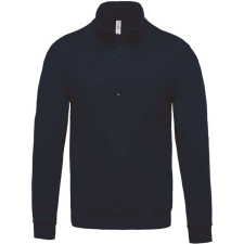 KARIBAN KA478 ZIP NECK SWEATSHIRT S férfi pulóver, kardigán