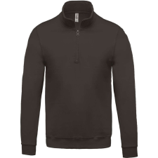KARIBAN KA478 ZIP NECK SWEATSHIRT XL férfi pulóver, kardigán