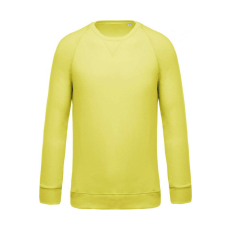 KARIBAN KA480 MEN&- 039;S ORGANIC COTTON CREW NECK RAGLAN SLEEVE SWEATSHIRT XL