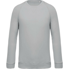 KARIBAN KA480 MEN&- 039;S ORGANIC COTTON CREW NECK RAGLAN SLEEVE SWEATSHIRT XL