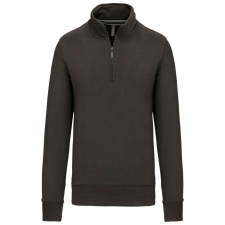 KARIBAN KA487 ZIPPED NECK SWEATSHIRT XS férfi pulóver, kardigán