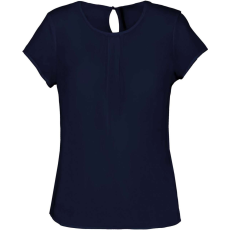 KARIBAN KA5002 LADIES' SHORT-SLEEVED CREPE BLOUSE 36