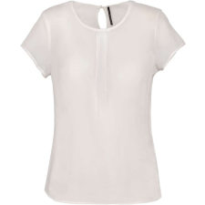 KARIBAN KA5002 LADIES&- 039; SHORT-SLEEVED CREPE BLOUSE 42 blúz