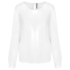 KARIBAN KA5003 LADIES' LONG-SLEEVED CREPE BLOUSE 34