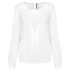 KARIBAN KA5003 LADIES' LONG-SLEEVED CREPE BLOUSE 40