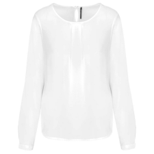 KARIBAN KA5003 LADIES&- 039; LONG-SLEEVED CREPE BLOUSE 46 blúz