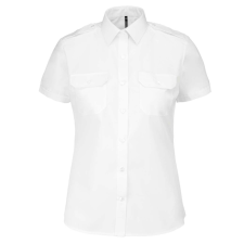 KARIBAN KA504 LADIES’ SHORT-SLEEVED PILOT SHIRT 2XL munkaruha