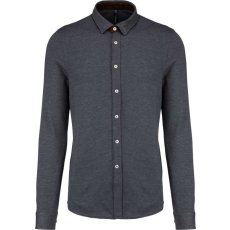 KARIBAN KA507 LONG-SLEEVED JACQUARD KNIT SHIRT 2XL