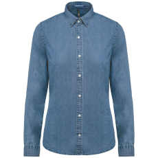 KARIBAN KA509 LADIES’ DENIM SHIRT L