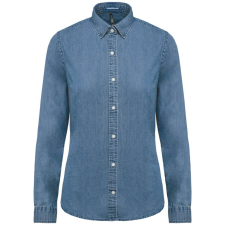 KARIBAN KA509 LADIES’ DENIM SHIRT S munkaruha