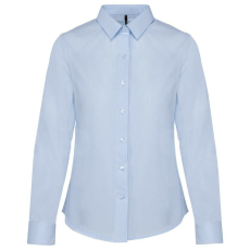 KARIBAN KA510 LADIES’ LONG-SLEEVED COTTON POPLIN SHIRT XS