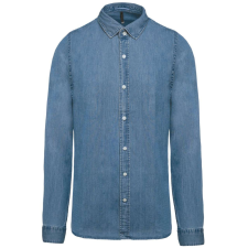 KARIBAN KA512 MEN’S DENIM SHIRT M munkaruha