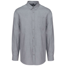 KARIBAN KA533 MEN&- 039;S LONG-SLEEVED OXFORD SHIRT L