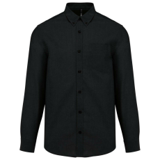 KARIBAN KA533 MEN&- 039;S LONG-SLEEVED OXFORD SHIRT M
