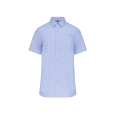 KARIBAN KA543 MEN'S SHORT-SLEEVED COTTON POPLIN SHIRT L