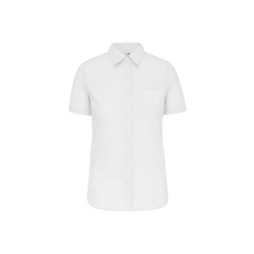 KARIBAN KA544 LADIES' SHORT-SLEEVED COTTON POPLIN SHIRT 4XL
