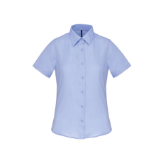 KARIBAN KA544 LADIES' SHORT-SLEEVED COTTON POPLIN SHIRT M
