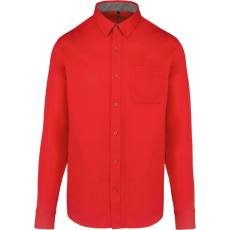 KARIBAN KA586 MEN'S NEVADA LONG-SLEEVE COTTON SHIRT S