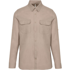 KARIBAN KA590 MEN'S LONG-SLEEVED SAFARI SHIRT 2XL