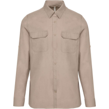 KARIBAN KA590 MEN&#039;S LONG-SLEEVED SAFARI SHIRT S munkaruha