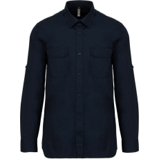 KARIBAN KA590 MEN'S LONG-SLEEVED SAFARI SHIRT S