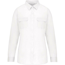 KARIBAN KA591 LADIES&amp;- 039; LONG-SLEEVED SAFARI SHIRT M blúz