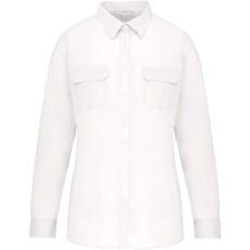 KARIBAN KA591 LADIES&- 039; LONG-SLEEVED SAFARI SHIRT XL
