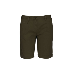 KARIBAN KA753 LADIES' WASHED EFFECT BERMUDA SHORTS 34