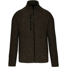 KARIBAN KA9106 MEN&- 039;S FULL ZIP HEATHER JACKET 4XL