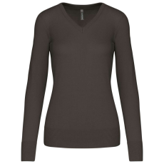 KARIBAN KA966 LADIES' V-NECK JUMPER 2XL
