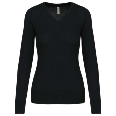 KARIBAN KA966 LADIES' V-NECK JUMPER M