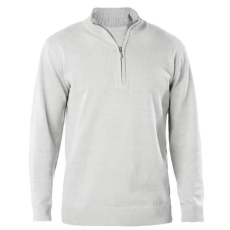 KARIBAN KA970 MEN'S ZIP NECK JUMPER S