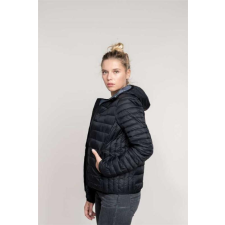 KARIBAN Kabát Kariban női kapucnis női, marl dark grey, L munkaruha