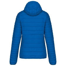 KARIBAN kapucnis bélelt meleg és ultrakönnyű Női kabát KA6111, Light Royal Blue-XL női dzseki, kabát