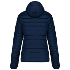 KARIBAN kapucnis bélelt meleg és ultrakönnyű Női kabát KA6111, Navy-XL
