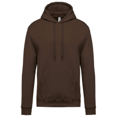 KARIBAN kapucnis férfi pulóver KA476, Chocolate-4XL